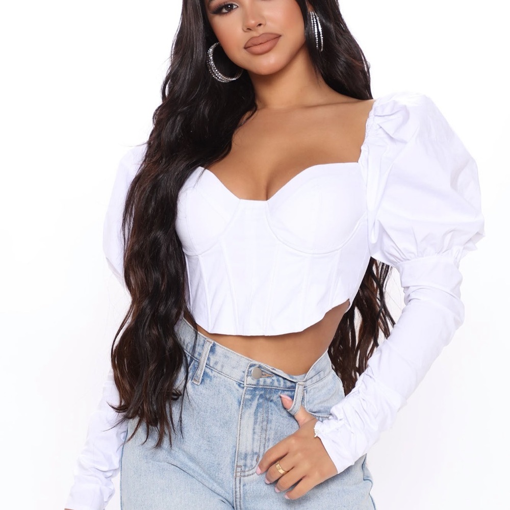 White Corset Top